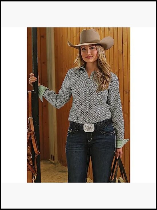 Genuine Leather Western Belt with Silver Diamond Buckle main image 7